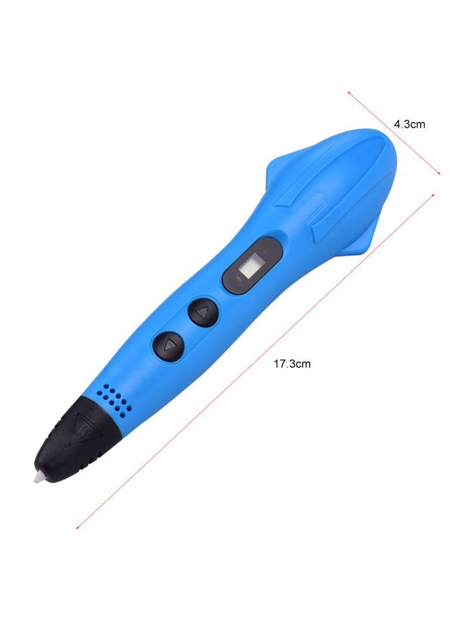 Generic 3D Printing Pen With 3 Colour Filament Refills Blue/Black  - Image 3