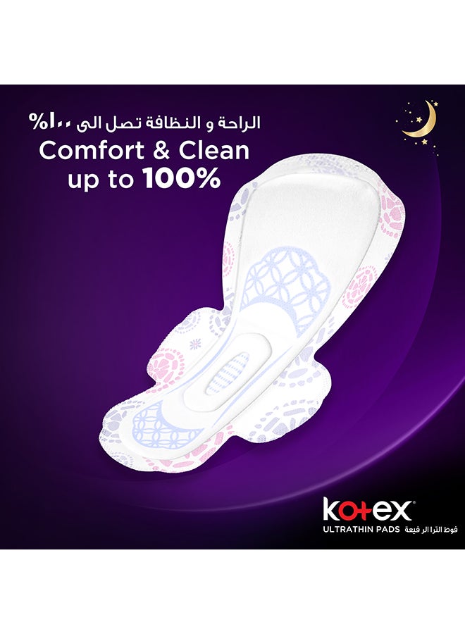 Kotex - Ultra Thin Night With Wings 14 Sanitary Pads Pack Of 2 - Image 1