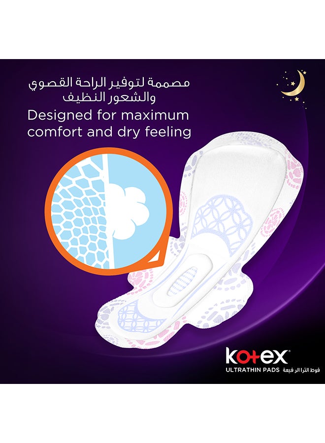 Kotex - Ultra Thin Night With Wings 14 Sanitary Pads Pack Of 2 - Image 1