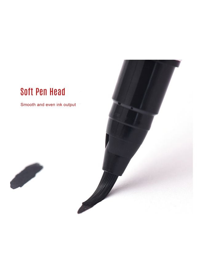 نورا طقم فرش ألوان مائية مكون من 24 قطعة أحمر/أخضر/وردي - Image 4