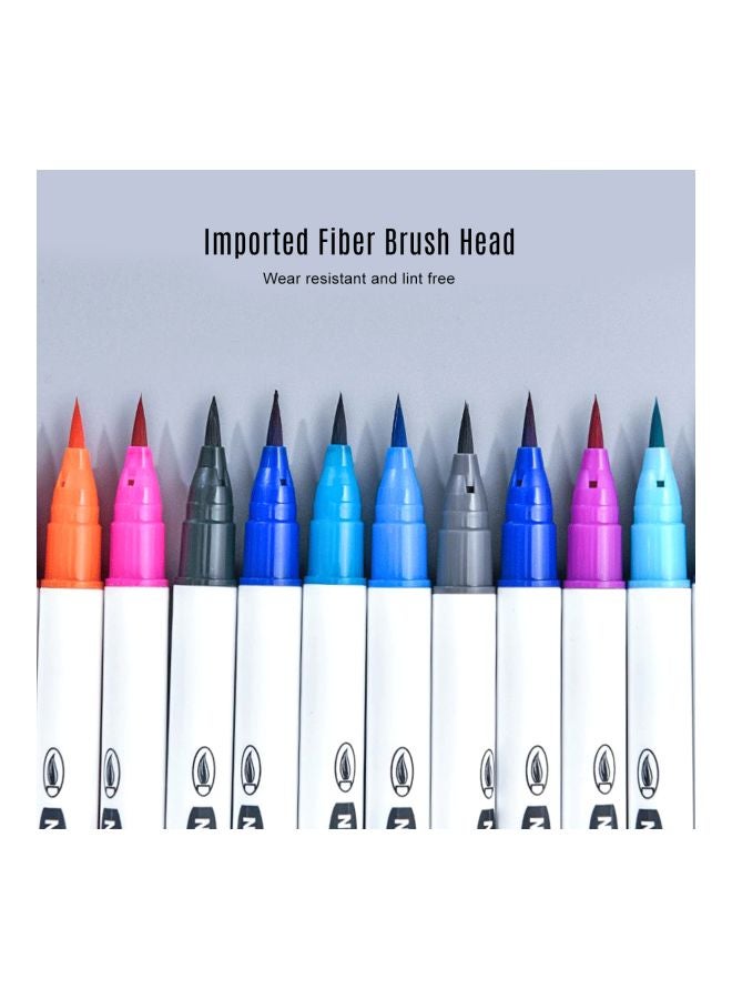 نورا طقم فرش ألوان مائية مكون من 24 قطعة أحمر/أخضر/وردي - Image 5