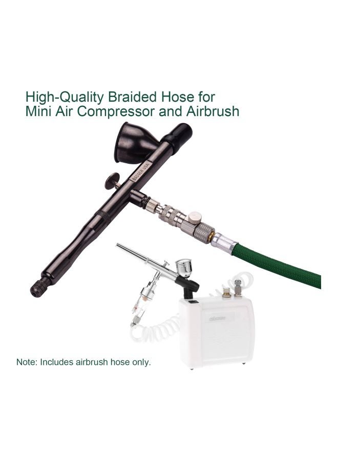 Generic - Braided Airbrush Hose Dark Green - Image 1