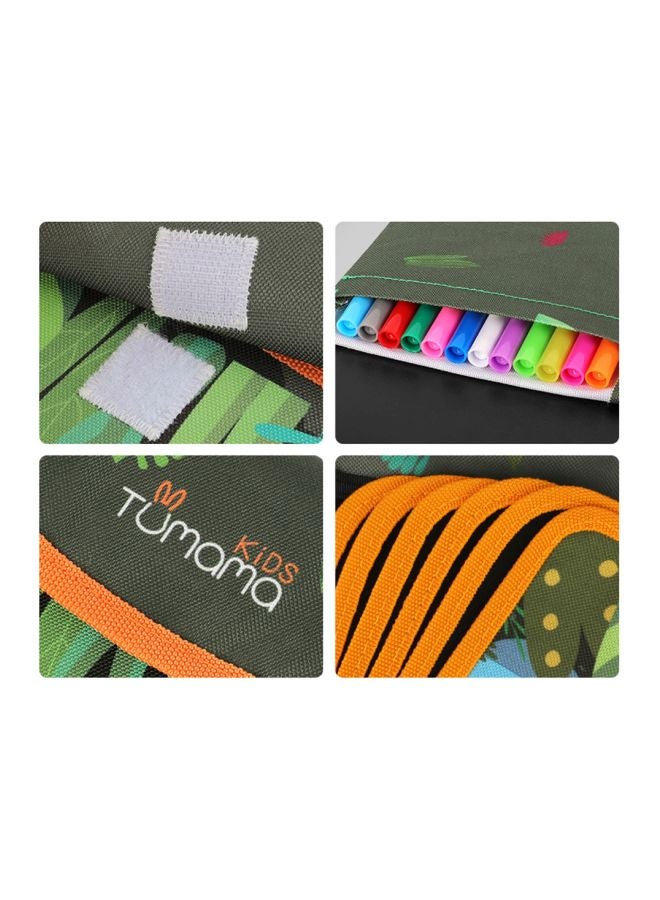 TUMAMA Portable Soft Chalk Board Drawing Book With Chalk Green/Beige/Blue - Image 5