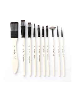 10-Piece Paint Brushes Set White/Black - v1589954470/N37968916A_2