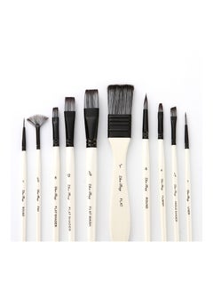 10-Piece Paint Brushes Set White/Black - v1589954471/N37968916A_4