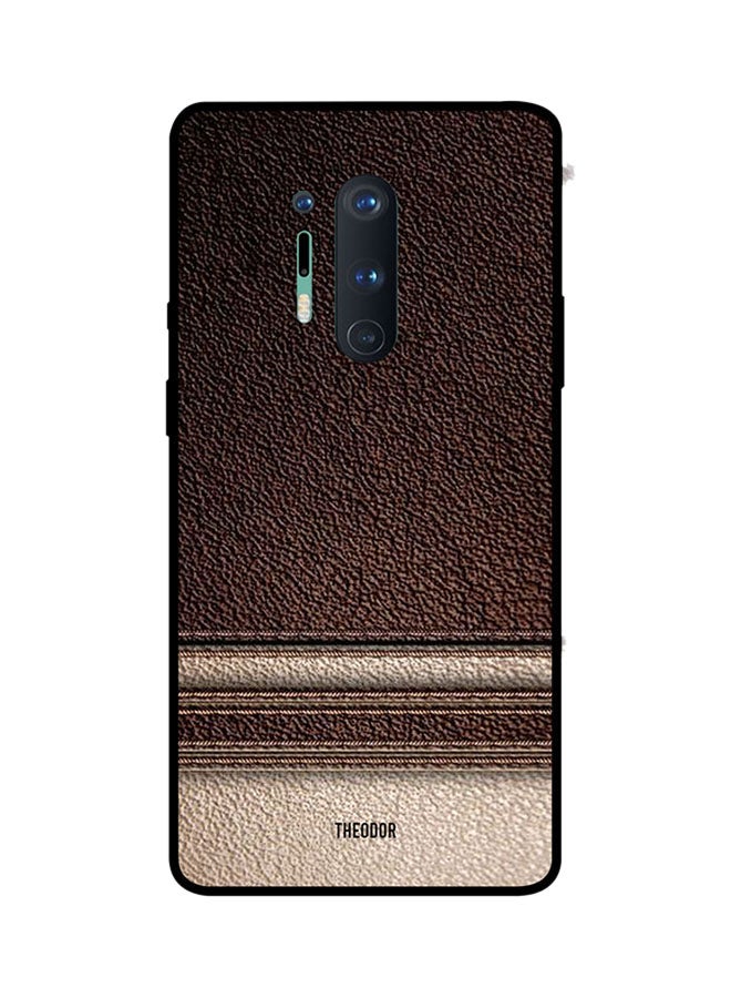 Theodor Protective Case Cover For Oneplus 8 Pro Brown/Beige