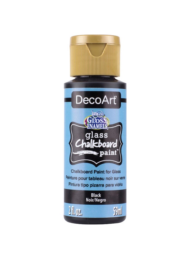 ديكو آرت Americana Gloss Enamels Glass Chalkboard Paint Black