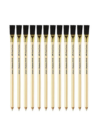 12-Piece Perfection Eraser Pencil with Brush Set Gold/Black - v1589961558/N38124228A_1