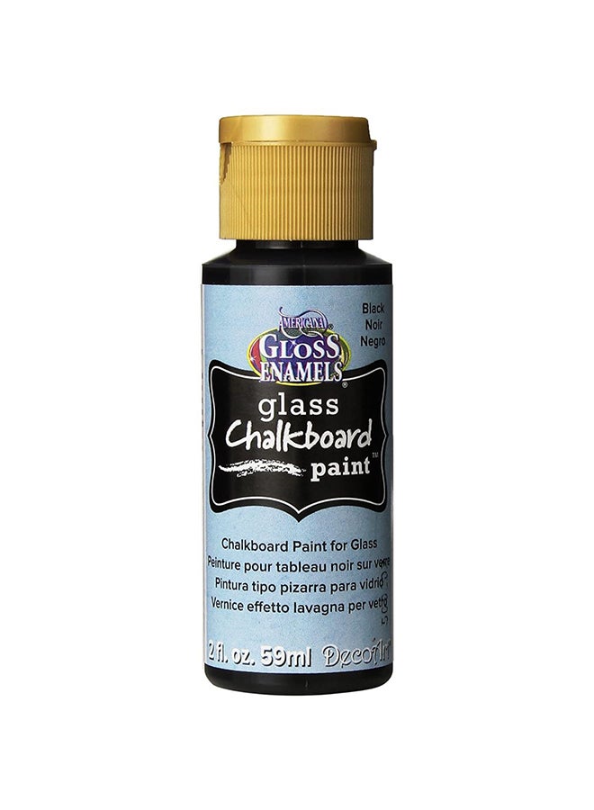 Deco Art - Americana Gloss Enamels Glass Chalkboard Paint Black - Image 1