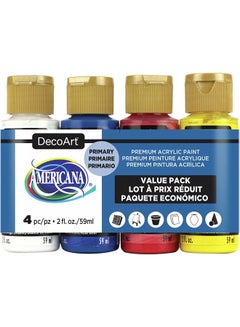 4-Piece Americana Acrylic Paint Set Multicolour