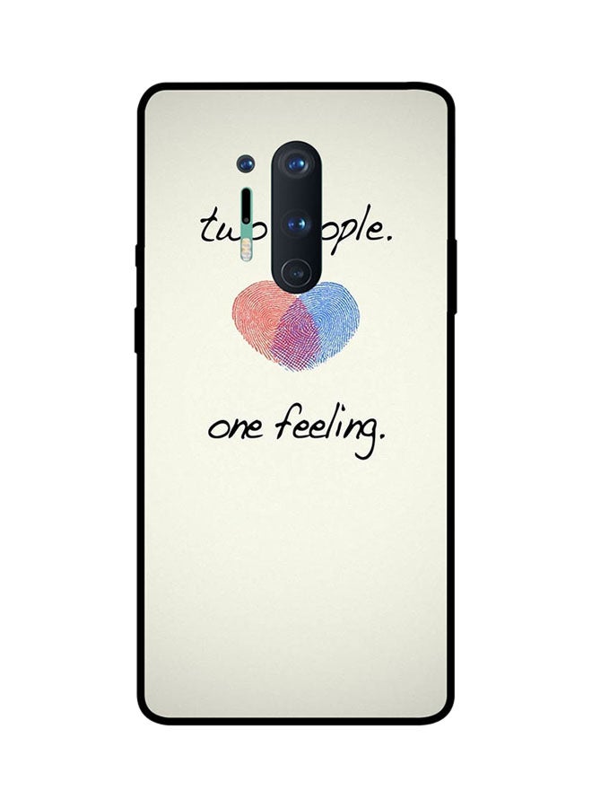 Theodor Protective Case Cover For Oneplus 8 Pro Beige/Black