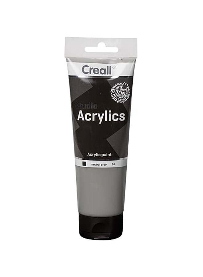 Creall Studio Acrylic Colour Tube Neutral Grey - Image 1