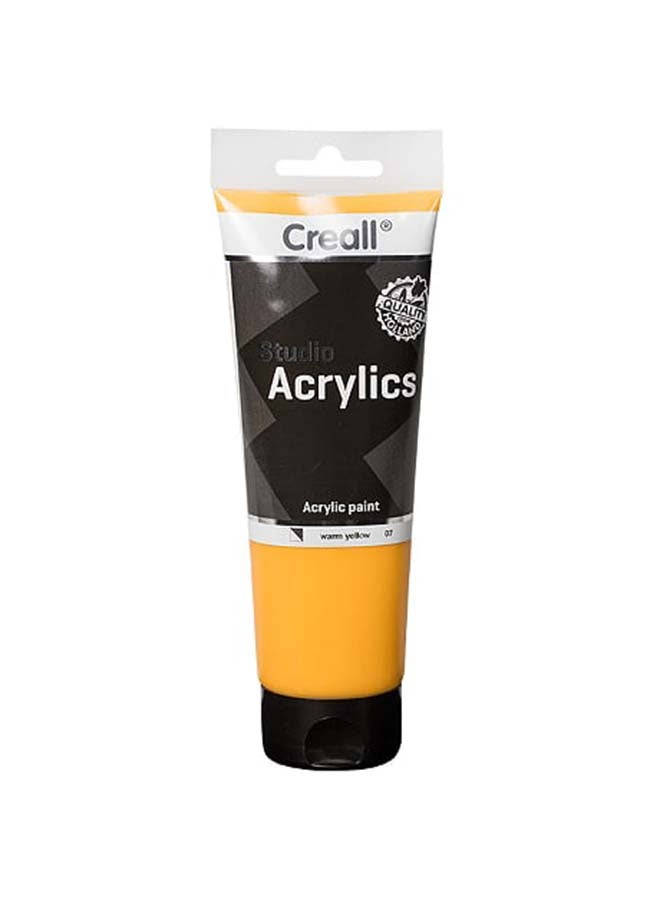 Creall Studio Acrylic Colour Tube Warm Yellow - Image 1