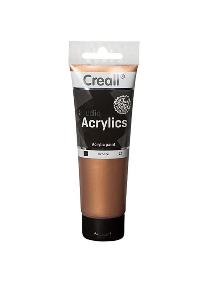 Studio Acrylic Colour Tube 120ml Metallic Bronze - v1589963831/N38212146A_1