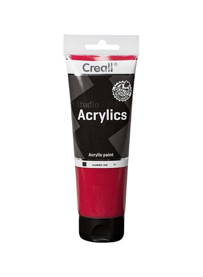 Creall Studio Acrylic Colour Tube 120ml Madder Red - Image 1