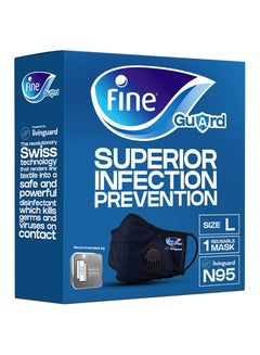 Fine Guard N95 Adult Face Mask With Livinguard Technology, Infection Prevention –Large  - Image 1