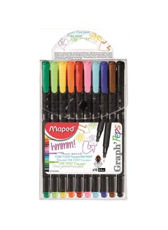 10-Piece Graph'Peps Classic Fine Point Pen Set Multicolour - v1589966809/N38122507A_1