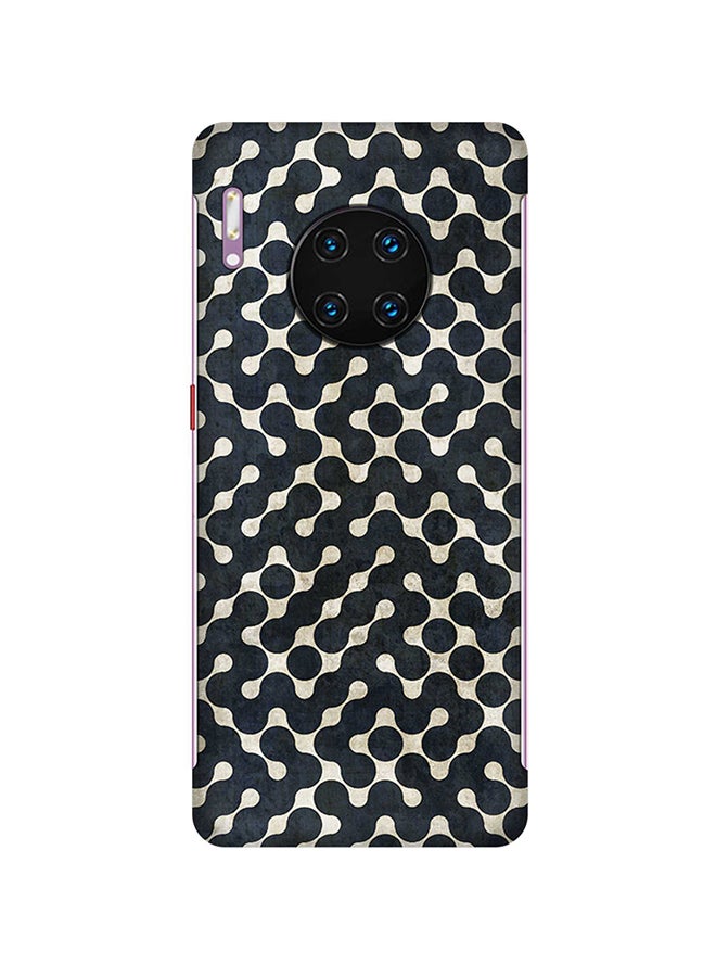 Stylizedd Slim Snap Basic Series Anti-Scratch Customized Mobile Case Cover For Huawei Mate 30 Pro Connect The Dots (Black)