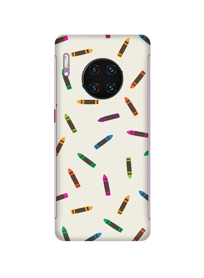 Stylizedd - Slim Snap Basic Series Anti-Scratch Customized Mobile Case Cover For Huawei Mate 30 Pro Crayon Pary - Image 1