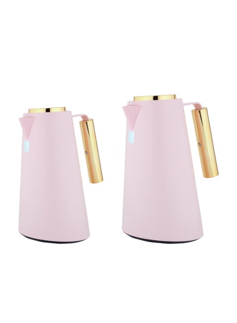 طقم تُرمس كارلا معزول للقهوة والشاي مكون من قطعتين متعدد الألوان Large Flask 1, Small Flask 0.7لترات