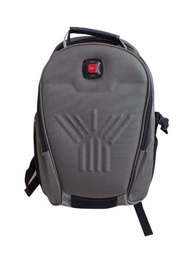 هايفليير حقيبة ظهر بسحاب للسفر رمادي