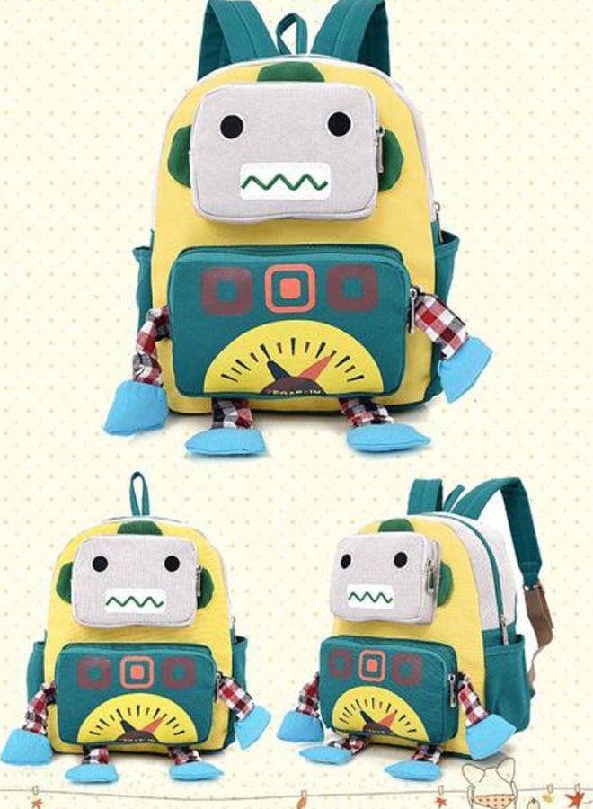 OUTAD Robot Cartoon Shape Kids Backpack Multicolour - Image 2
