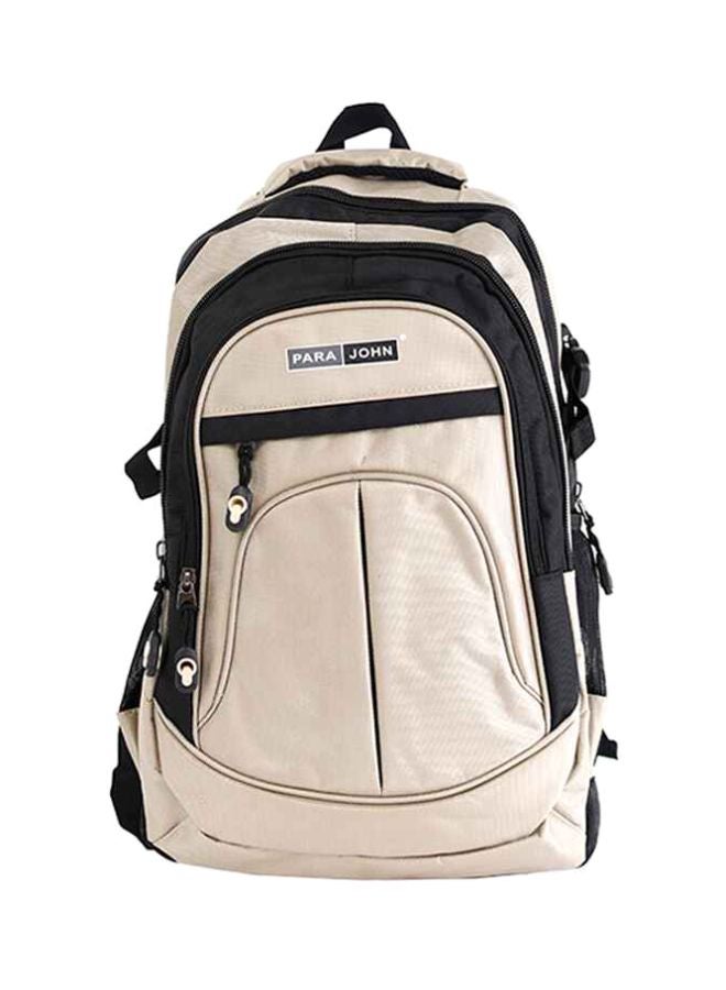 PARAJOHN Nylon Zipper Back Pack Beige - Image 1