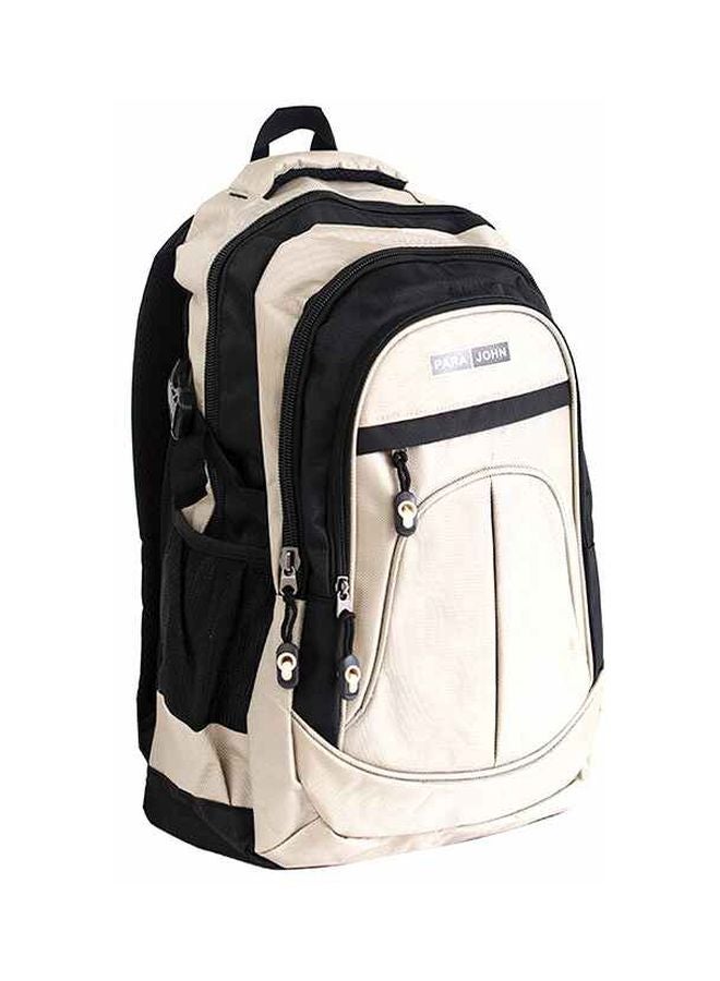 PARAJOHN Nylon Zipper Back Pack Beige - Image 3