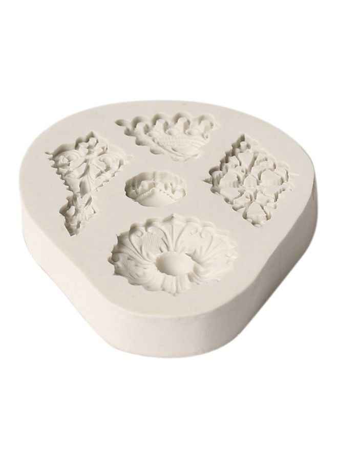 Silicone Cake Decorating Mold Beige 8.9x7.5x1.1cm  - Image 2