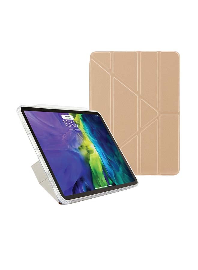 Pipetto 5-In-1 Protective Case Cover For Apple iPad Pro 11-Inch (2020) Champagne Gold and Clear - Image 1