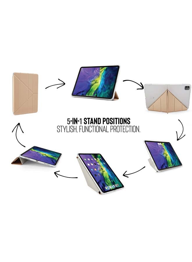 Pipetto 5-In-1 Protective Case Cover For Apple iPad Pro 11-Inch (2020) Champagne Gold and Clear - Image 4