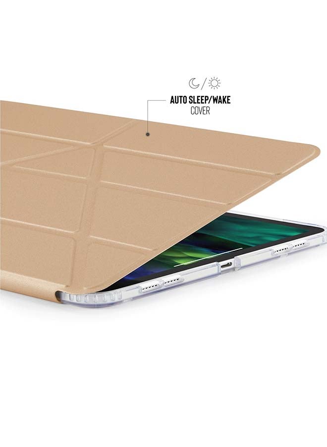 Pipetto 5-In-1 Protective Case Cover For Apple iPad Pro 11-Inch (2020) Champagne Gold and Clear - Image 5