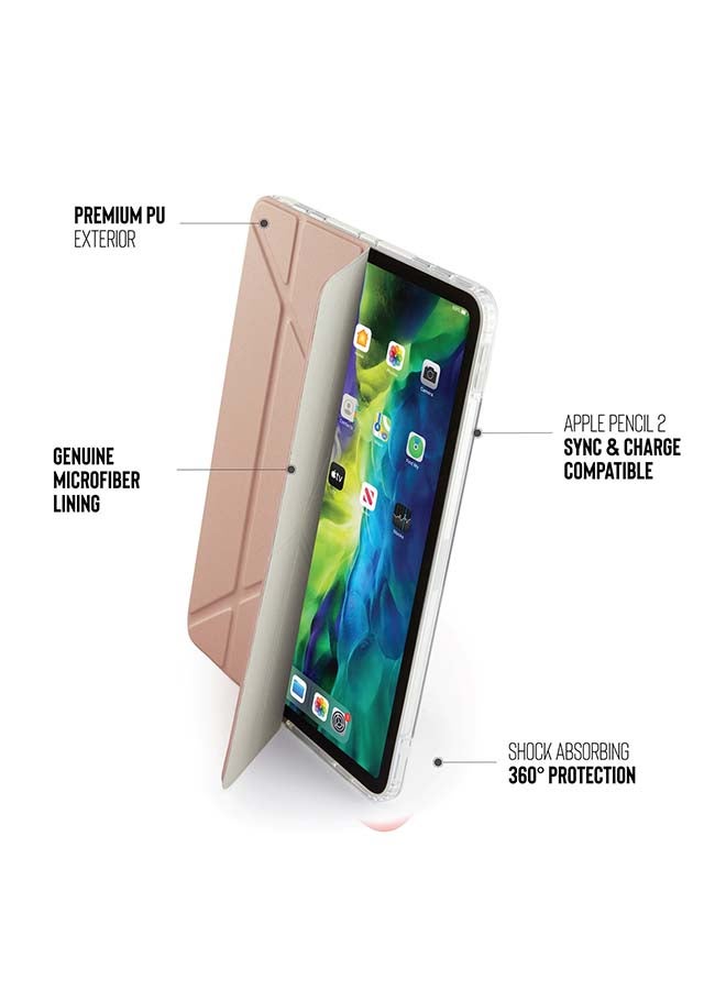 Pipetto 5-In-1 Protective Case Cover For Apple iPad Pro 11-Inch (2020) Rose Gold and Clear - Image 2