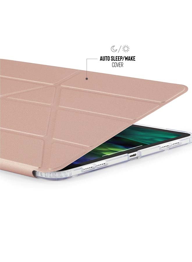 Pipetto 5-In-1 Protective Case Cover For Apple iPad Pro 11-Inch (2020) Rose Gold and Clear - Image 5