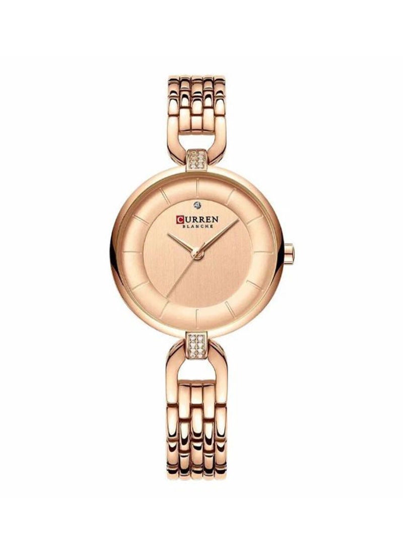 CURREN - Women's Casual Stainless Steel Analog Wrist Watch 9052 - 32 mm - Gold - Image 1
