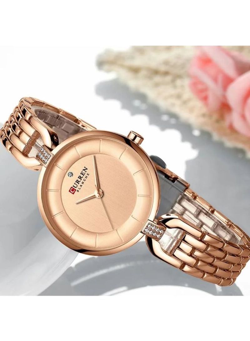 CURREN - Women's Casual Stainless Steel Analog Wrist Watch 9052 - 32 mm - Gold - Image 1