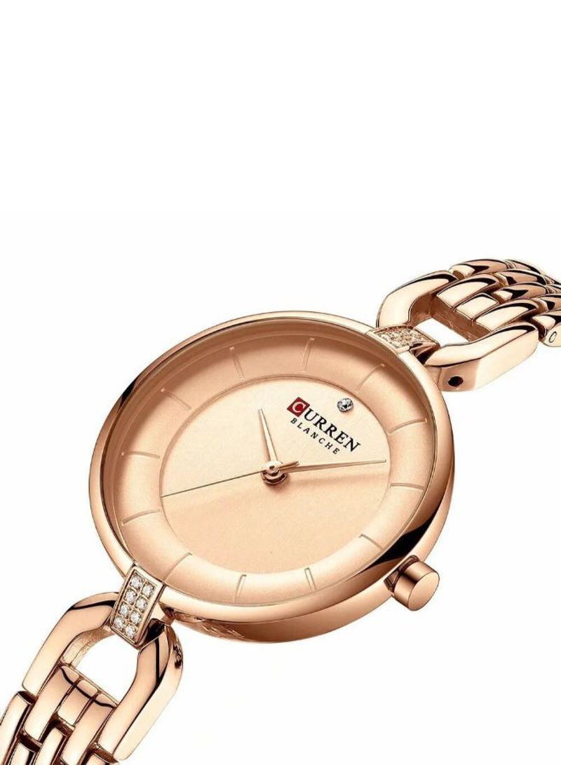 CURREN - Women's Casual Stainless Steel Analog Wrist Watch 9052 - 32 mm - Gold - Image 1