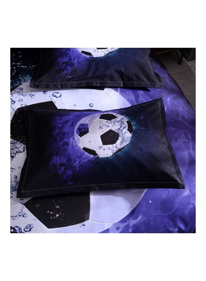 3-Piece Football Court Printed Daybed Set polyester Blue/Black/White Full  - Image 4