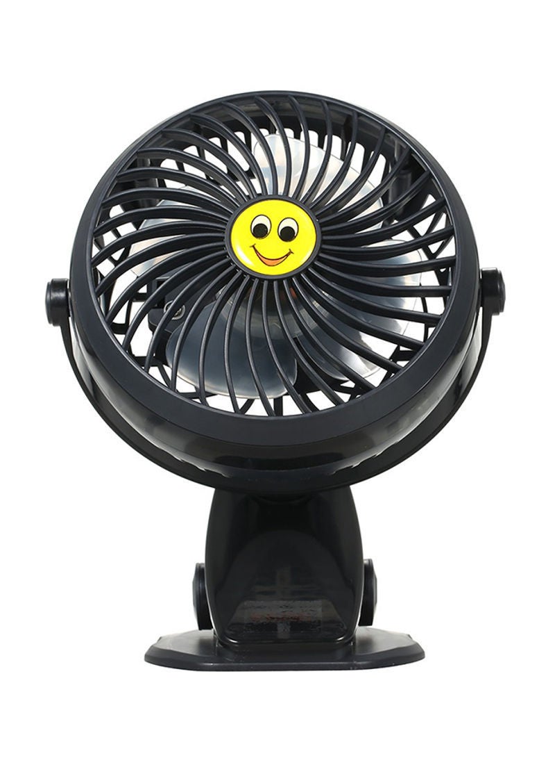 Mini USB Clip Desk Fan H21003B Black - Image 1