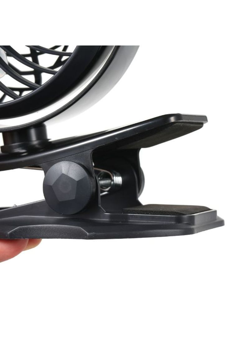Mini USB Clip Desk Fan H21003B Black - Image 4