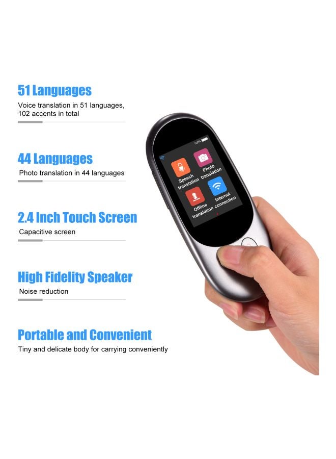 جهاز ترجمة صوتية رمادي داكن - Image 3