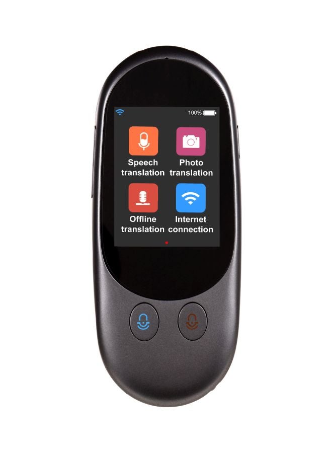 جهاز ترجمة صوتية رمادي داكن - Image 1