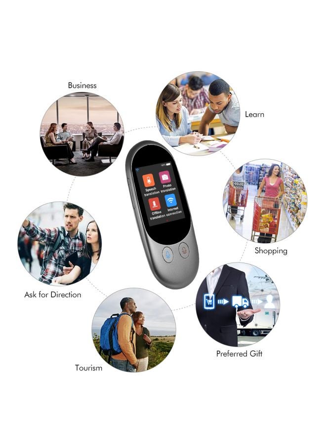 جهاز ترجمة صوتية رمادي داكن - Image 4