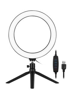 docooler LED Photography Ring Light With Tripod Stand Set White/Black  - Image 1