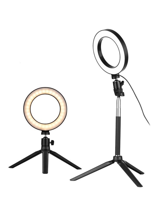 docooler LED Photography Ring Light With Tripod Stand Set White/Black  - Image 4