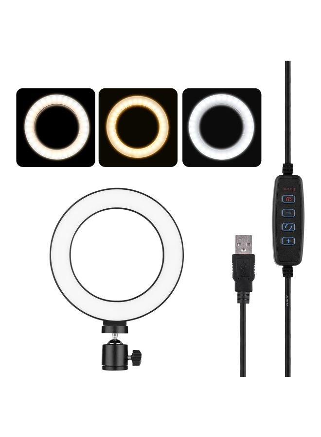 docooler LED Photography Ring Light With Tripod Stand Set White/Black  - Image 2