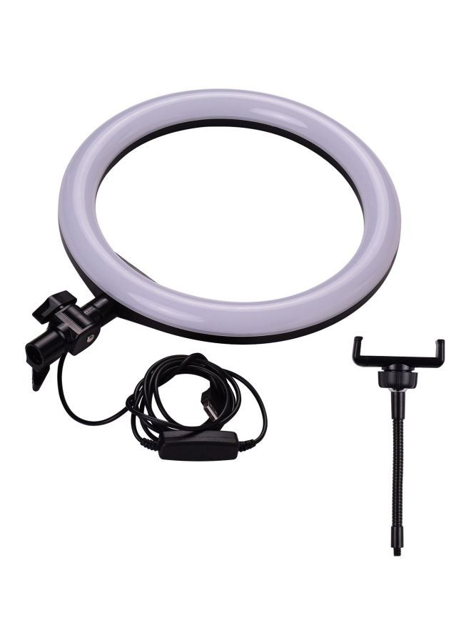 docooler LED Photography Ring Light With Stand Set White/Black  - Image 1
