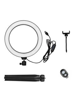 docooler LED Photography Ring Light With Tripod Stand Set White/Black  - Image 1