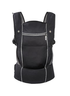 hauck Close To Me, Ergonomic Baby Carrier New - Born, Front, Breathable, Adjustable Carrier For Infants From Birth Up To 12 Kg, Lumbar Support Belt, Black  - Image 1