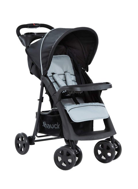 Shopper Neo 2 Pushchair, Caviar Stonelightweight Travel Stroller (Only 7.9Kg), Compact And One Hand Folding, With Raincover